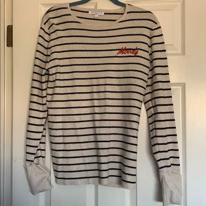 Long sleeve stripe sweater